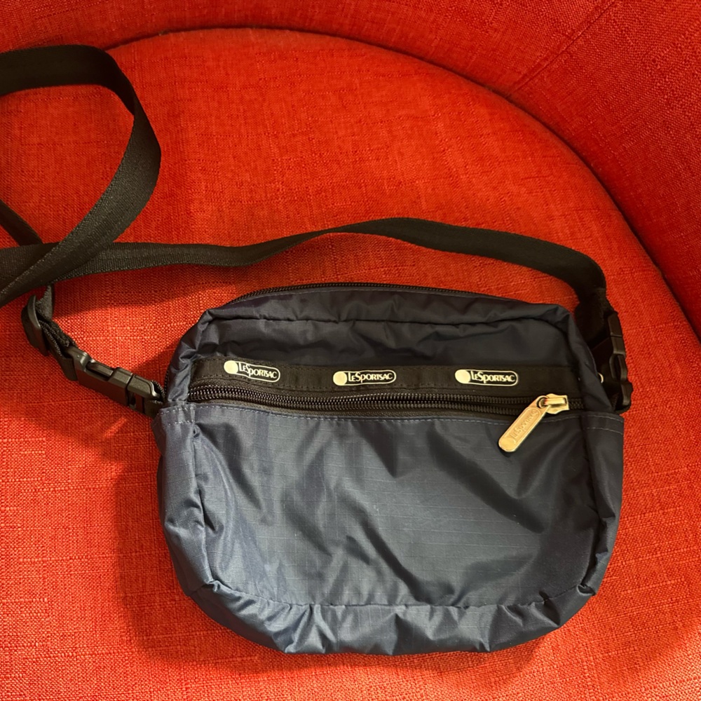 LeSportsac Blue and Black Belt Bag